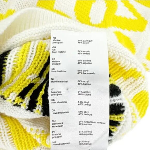 Maje "With Love" Monty Jacquard Sweater - Size M (Designer Size 2) - Picture 7 of 8